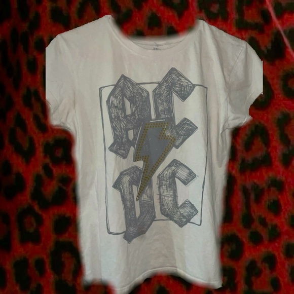 Rockwear Tops - Retro Women’s AC/DC Vintage Rockwear - Music Lover’s Tee